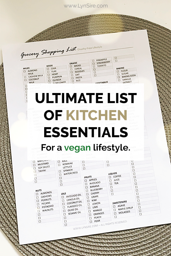 Ultimate List of Kitchen Essentials for a vegan lifestyle