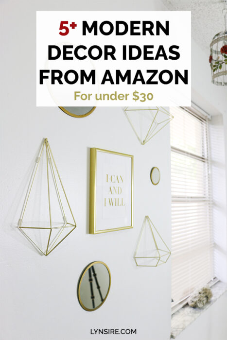 5 Modern decor ideas from amazon for under $30