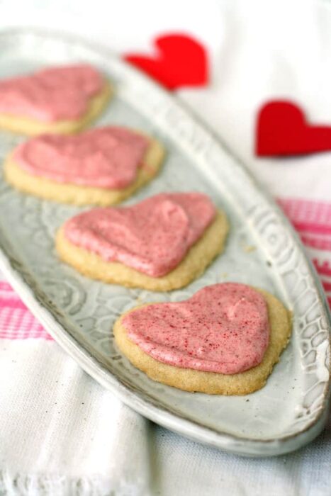 vegan gluten free valentines cookies