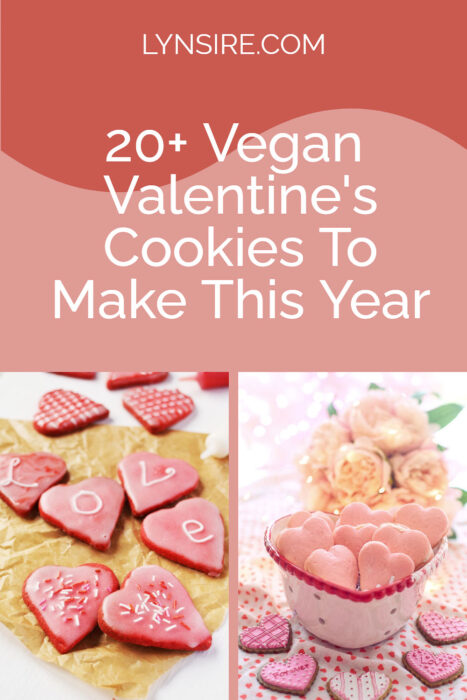 vegan valentine's cookies