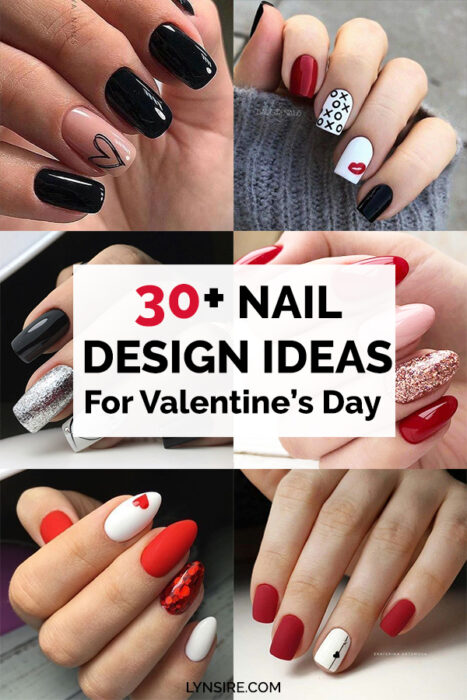 valentines nails