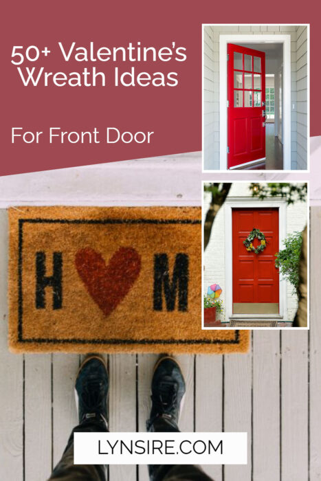 valentines wreath for front door