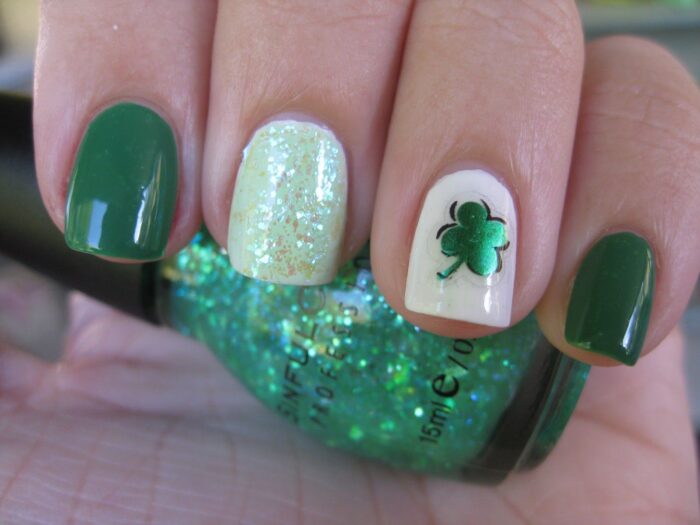 St Patrick's Day Nails