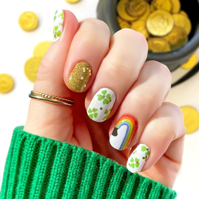 st patrick's day nails