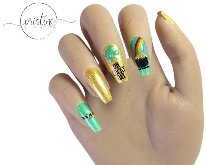 st patrick's day nails