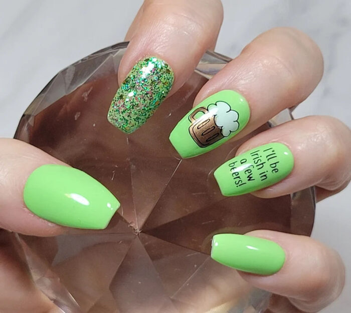 st patrick's day nails