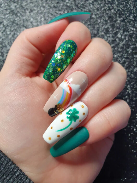 st patrick's day nails