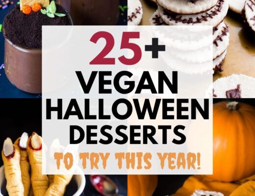 Vegan halloween desserts