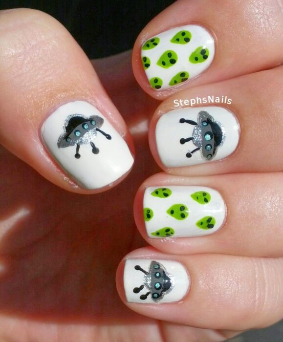 alien nail ideas