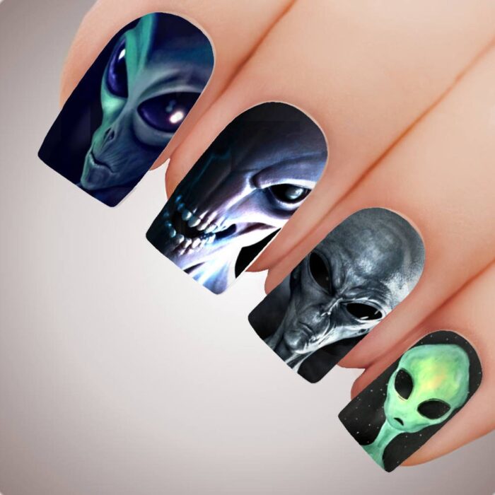 alien nail stickers