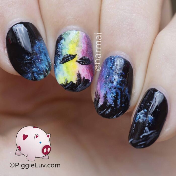 alien nails pinterest