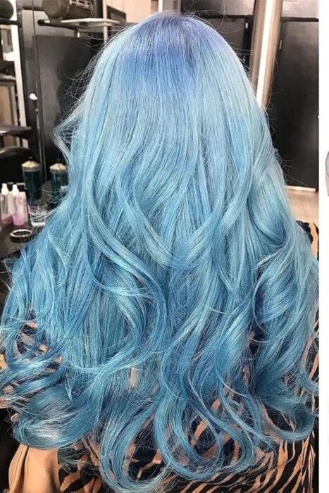 blue hair