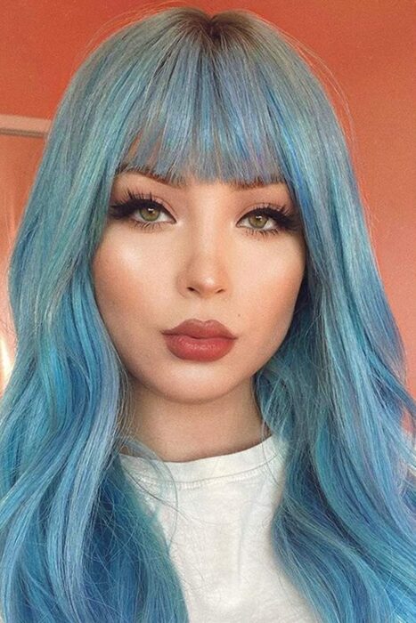 blue hair