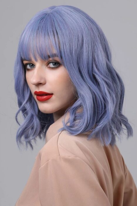 blue hair