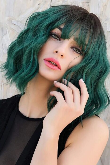 green hair