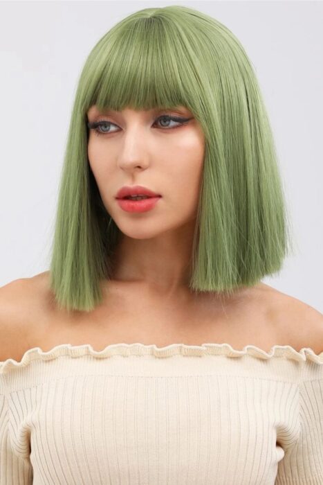 green hair