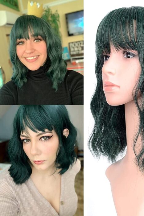 green hair