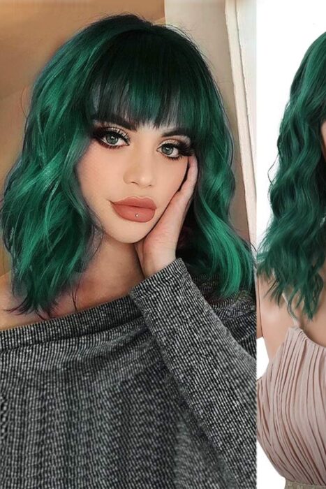 green hair