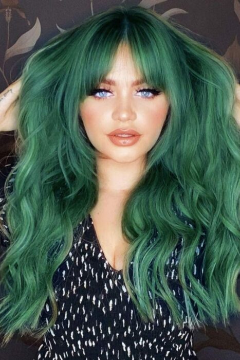 green hair