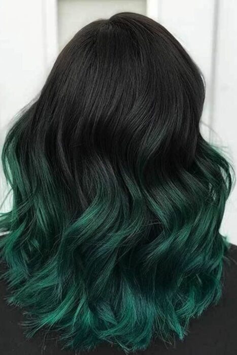 green hair