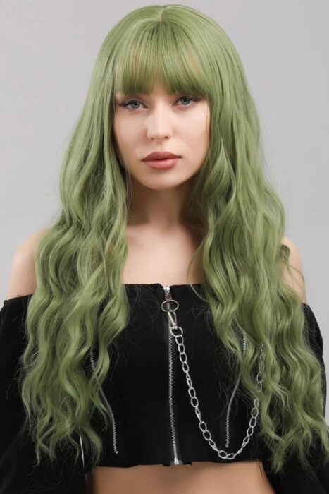 green hair