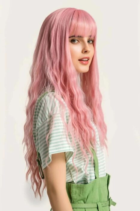 pink hair spray