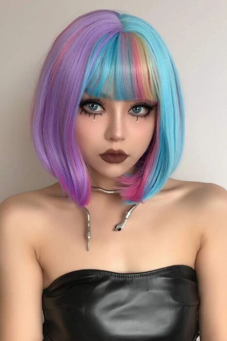 rainbow hair