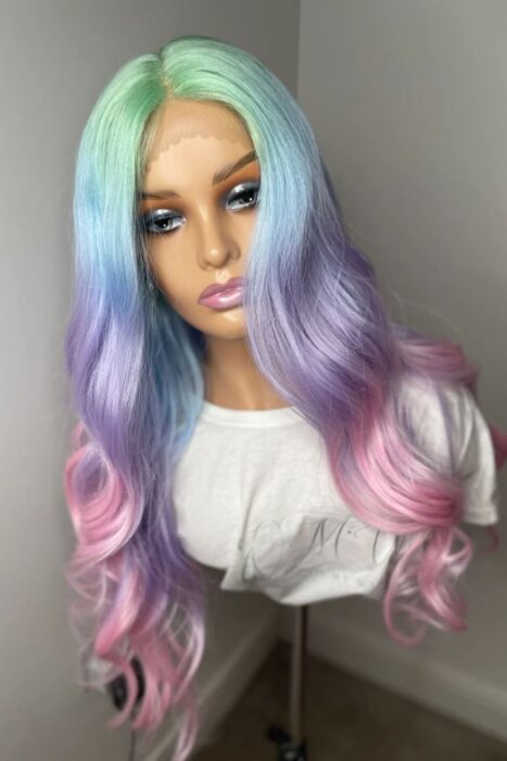 rainbow hair