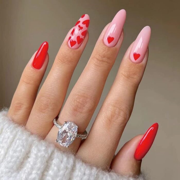 valentines day nails