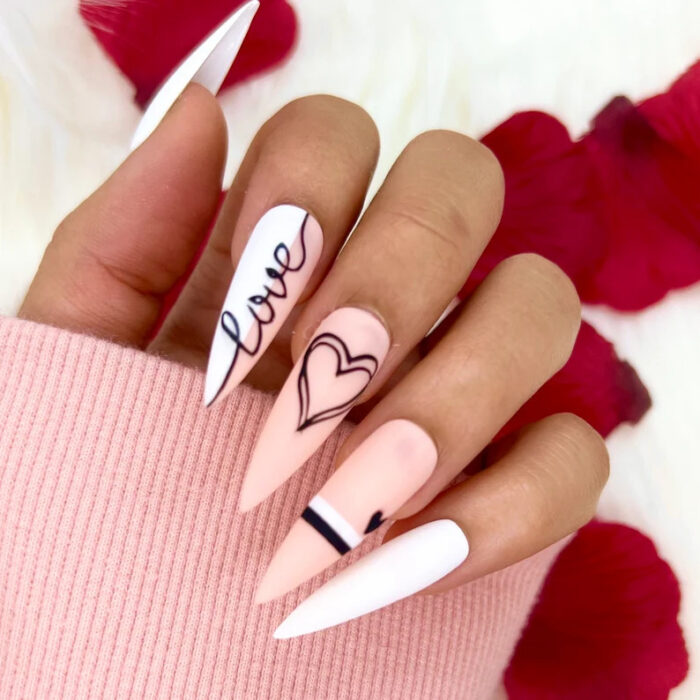 valentines day nails