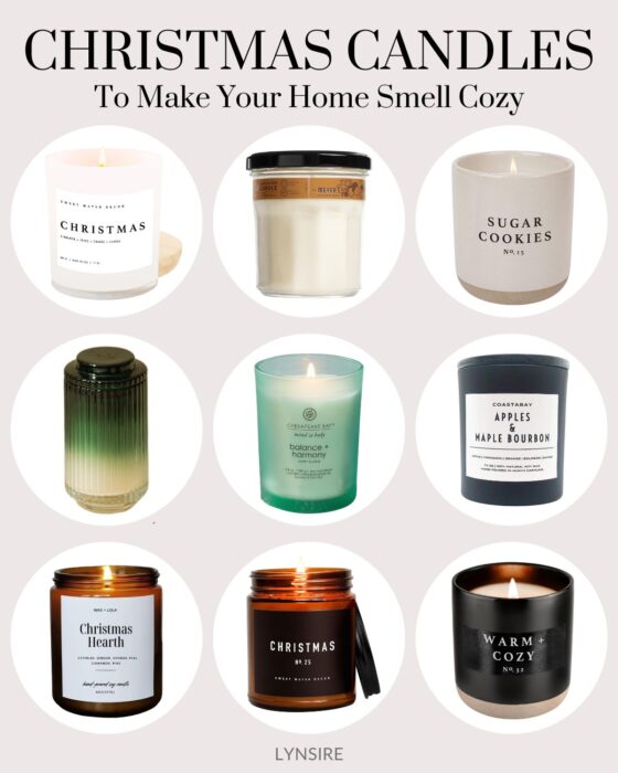 christmas soy candles