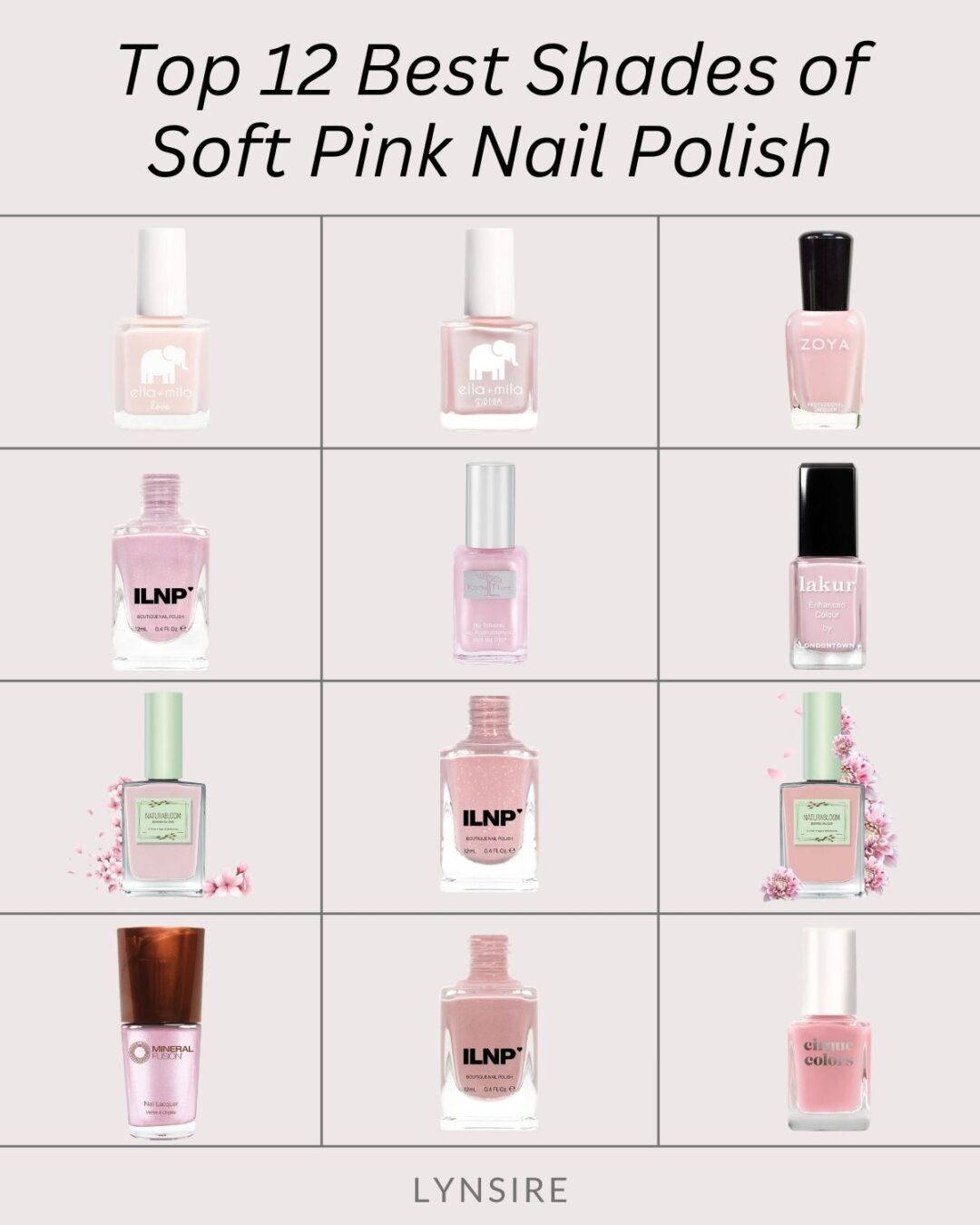 soft pink nail polish