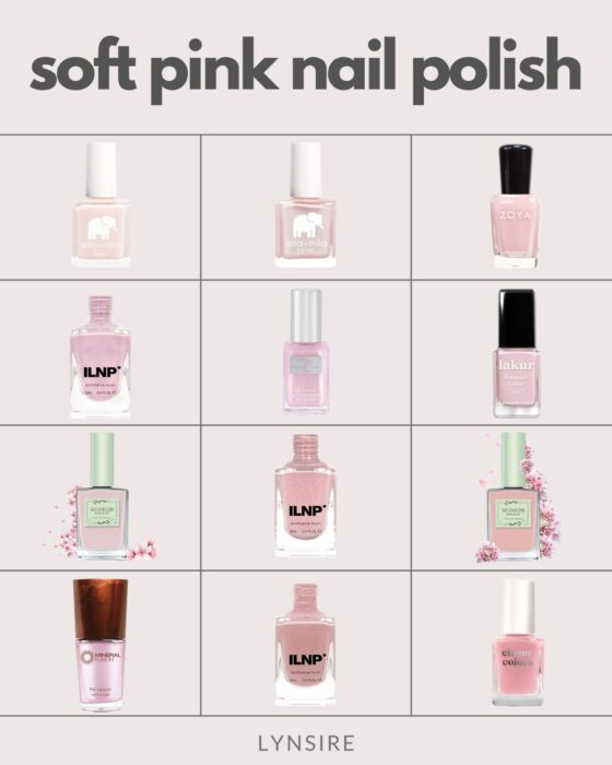 soft pink nail polish